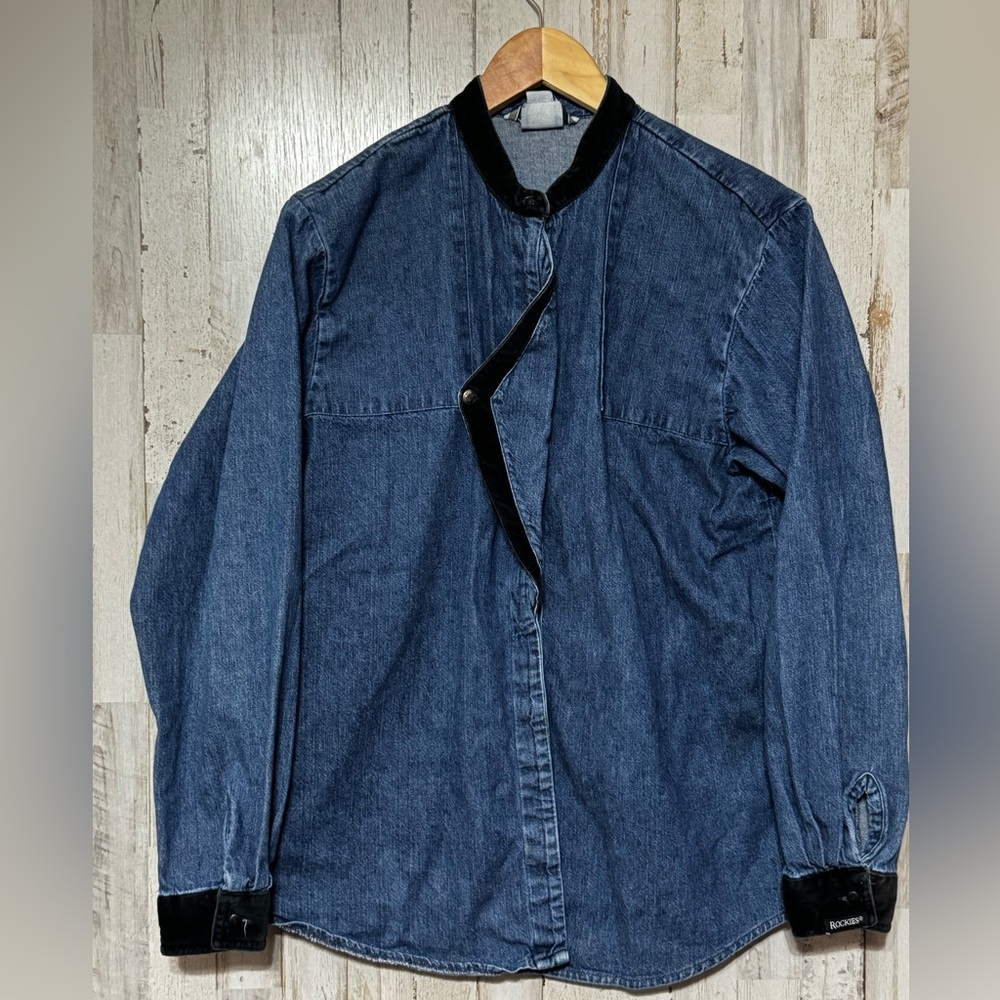 Vintage Rockies Denim‎ Button Down Large